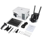 Camera IP dome năng lượng mặt trời chống nước IP66 SHIWOJIA 4G 3MP, âm thanh hai chiều, phát hiện chuyển động PIR và quan sát ban đêm, EU, AU, US