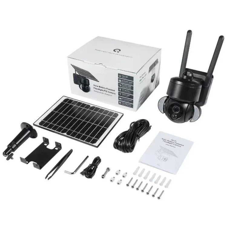 Camera IP dome năng lượng mặt trời chống nước IP66 SHIWOJIA 4G 3MP, âm thanh hai chiều, phát hiện chuyển động PIR và quan sát ban đêm, EU, AU, US