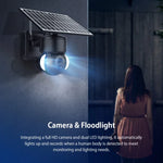 Camera IP dome năng lượng mặt trời chống nước IP66 SHIWOJIA 4G 3MP, âm thanh hai chiều, phát hiện chuyển động PIR và quan sát ban đêm, EU, AU, US