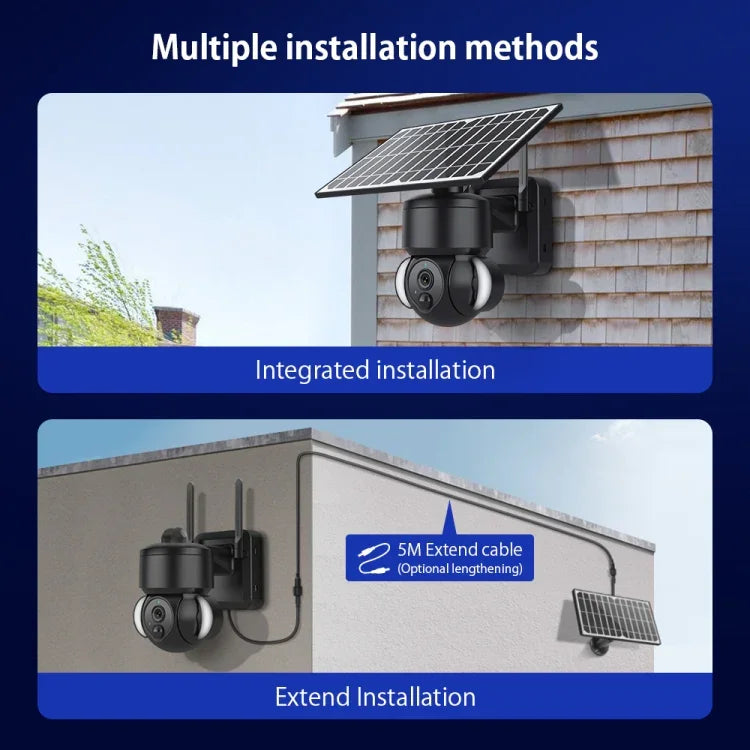 Camera IP dome năng lượng mặt trời chống nước IP66 SHIWOJIA 4G 3MP, âm thanh hai chiều, phát hiện chuyển động PIR và quan sát ban đêm, EU, AU, US