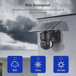 Camera IP dome năng lượng mặt trời chống nước IP66 SHIWOJIA 4G 3MP, âm thanh hai chiều, phát hiện chuyển động PIR và quan sát ban đêm, EU, AU, US