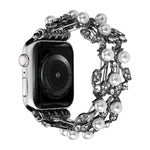 Dây đồng hồ kim loại hạt cỏ bốn lá, dành cho Apple Watch Series 10 46mm, Series 10 42mm, SE 2023 44mm, SE 2023 40mm, Ultra 2 49mm, Apple Watch 9 45mm, Apple Watch 9 41mm