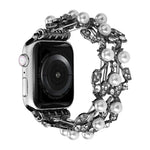 Dây đồng hồ kim loại hạt cỏ bốn lá, dành cho Apple Watch Series 10 46mm, Series 10 42mm, SE 2023 44mm, SE 2023 40mm, Ultra 2 49mm, Apple Watch 9 45mm, Apple Watch 9 41mm