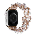 Dây đồng hồ kim loại hạt cỏ bốn lá, dành cho Apple Watch Series 10 46mm, Series 10 42mm, SE 2023 44mm, SE 2023 40mm, Ultra 2 49mm, Apple Watch 9 45mm, Apple Watch 9 41mm