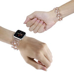 Dây đồng hồ kim loại hạt cỏ bốn lá, dành cho Apple Watch Series 10 46mm, Series 10 42mm, SE 2023 44mm, SE 2023 40mm, Ultra 2 49mm, Apple Watch 9 45mm, Apple Watch 9 41mm