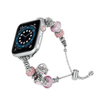 Dây đeo đồng hồ kim loại hạt, dành cho Apple Watch 38mm