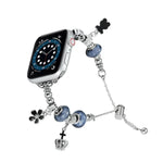 Dây đeo đồng hồ kim loại hạt, dành cho Apple Watch 38mm