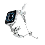 Dây đeo đồng hồ kim loại hạt, dành cho Apple Watch 38mm