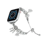 Dây đeo đồng hồ kim loại hạt, dành cho Apple Watch 38mm