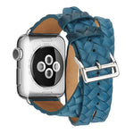 Dây đồng hồ da hạt thượng hạng dập nổi hình vương miện, Dành cho Apple Watch Series 5 & 4 40mm / 3& 2 & 1 38mm, Dành cho Apple Watch Series 7 45mm / 6 & SE & 5 & 4 44mm / 3 & 2 & 1 42mm