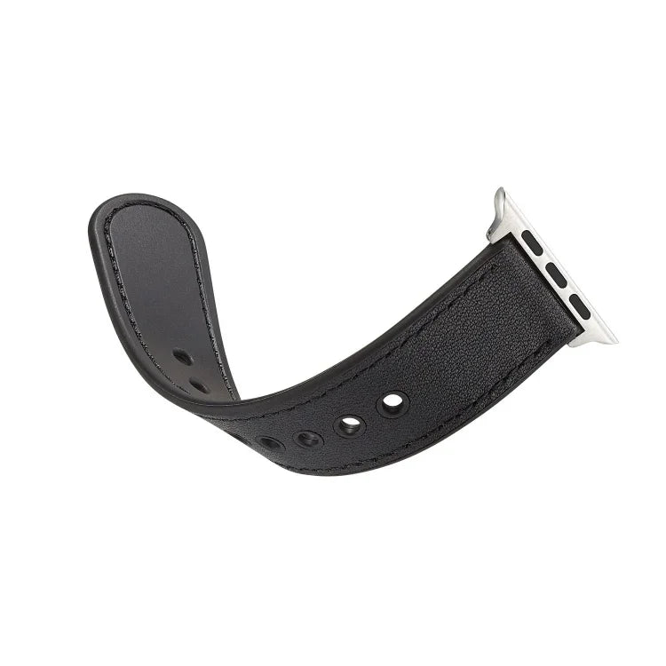 Dây đồng hồ da thật TPU+ khóa đơn, dành cho Apple Watch Series 7 41mm / 6 & SE & 5 & 4 40mm / 3 & 2 & 1 38mm, dành cho Apple Watch Series 7 45mm / 6 & SE & 5 & 4 44mm / 3 & 2 & 1 42mm, dành cho Apple Watch Series 8&7 41mm / SE 2&6&SE&5&4 40mm / 3&2&1 38mm