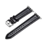 Dây đồng hồ da thuộc hạt thô Crazy Horse, dành cho Apple Watch Series 7 41mm / 6 & SE & 5 & 4 40mm / 3 & 2 & 1 38mm, dành cho Apple Watch Series 7 45mm / 6 & SE & 5 & 4 44mm / 3 & 2 & 1 42mm