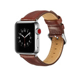 Dây đồng hồ da thuộc hạt thô Crazy Horse, dành cho Apple Watch Series 7 41mm / 6 & SE & 5 & 4 40mm / 3 & 2 & 1 38mm, dành cho Apple Watch Series 7 45mm / 6 & SE & 5 & 4 44mm / 3 & 2 & 1 42mm