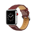 Dây đồng hồ da thuộc hạt thô Crazy Horse, dành cho Apple Watch Series 7 41mm / 6 & SE & 5 & 4 40mm / 3 & 2 & 1 38mm, dành cho Apple Watch Series 7 45mm / 6 & SE & 5 & 4 44mm / 3 & 2 & 1 42mm