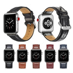 Dây đồng hồ da thuộc hạt thô Crazy Horse, dành cho Apple Watch Series 7 41mm / 6 & SE & 5 & 4 40mm / 3 & 2 & 1 38mm, dành cho Apple Watch Series 7 45mm / 6 & SE & 5 & 4 44mm / 3 & 2 & 1 42mm