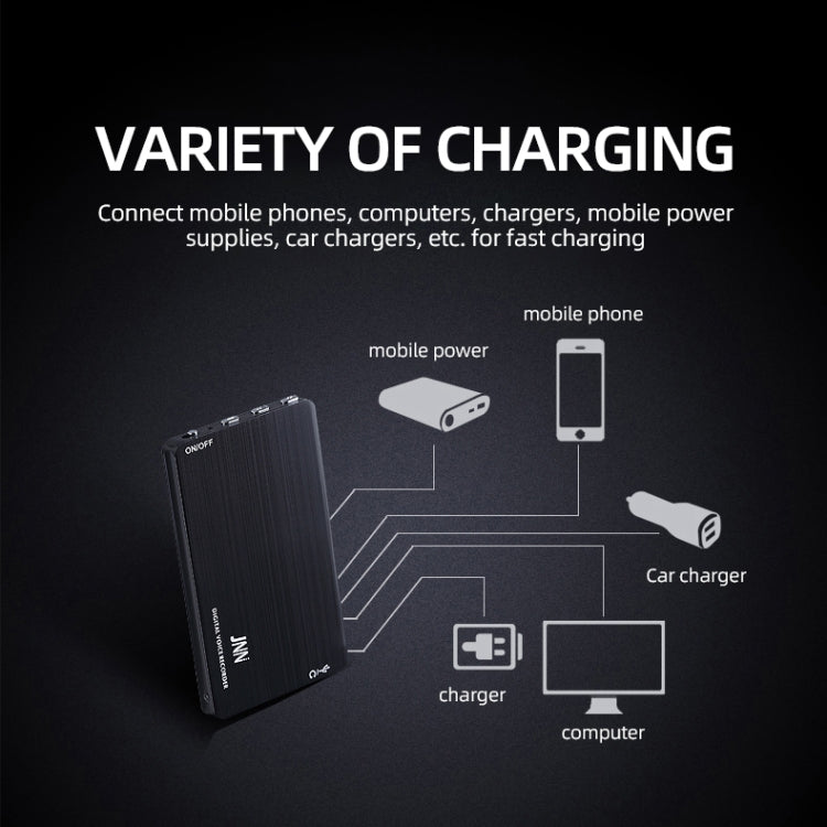 Máy ghi âm điều khiển giọng nói thông minh giảm tiếng ồn HD siêu mỏng JNN M2, 4GB, 8GB, 16GB, 32GB, 64GB