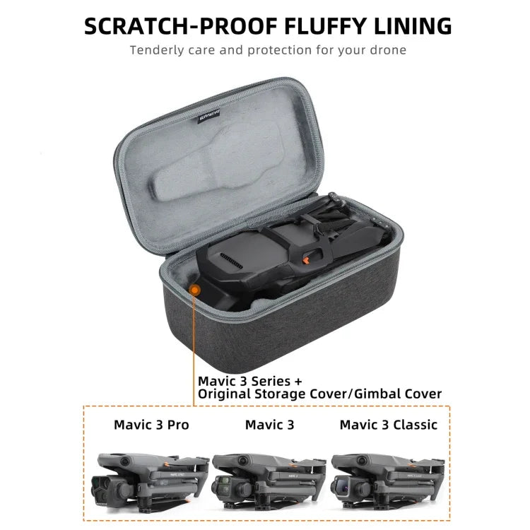Túi đựng Sunnylife, túi xách tay, dành cho DJI Mavic 3 Classic / 3 thân máy drone