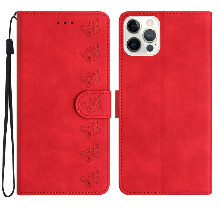 Ốp lưng điện thoại da dập nổi bảy con bướm, dành cho iPhone 16e / 17e, dành cho iPhone 17 Pro Max, dành cho iPhone 17 Pro, dành cho iPhone 17, dành cho iPhone Air, dành cho iPhone 16 Pro Max, dành cho iPhone 16 Pro, dành cho iPhone 16 Plus