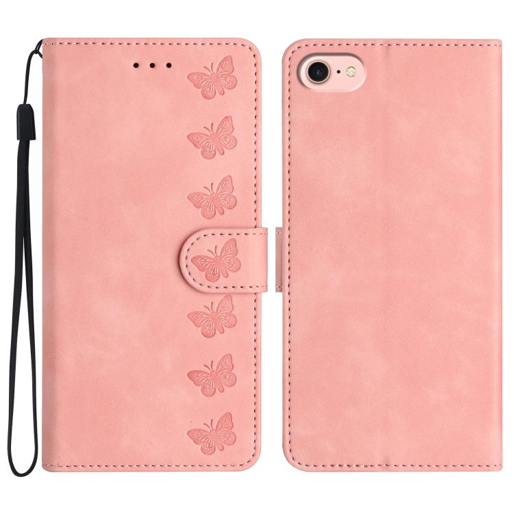 Ốp lưng điện thoại da dập nổi bảy con bướm, dành cho iPhone 16e / 17e, dành cho iPhone 17 Pro Max, dành cho iPhone 17 Pro, dành cho iPhone 17, dành cho iPhone Air, dành cho iPhone 16 Pro Max, dành cho iPhone 16 Pro, dành cho iPhone 16 Plus