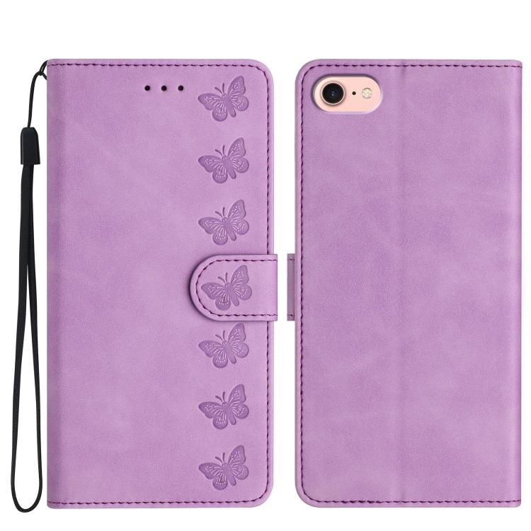 Ốp lưng điện thoại da dập nổi bảy con bướm, dành cho iPhone 16e / 17e, dành cho iPhone 17 Pro Max, dành cho iPhone 17 Pro, dành cho iPhone 17, dành cho iPhone Air, dành cho iPhone 16 Pro Max, dành cho iPhone 16 Pro, dành cho iPhone 16 Plus