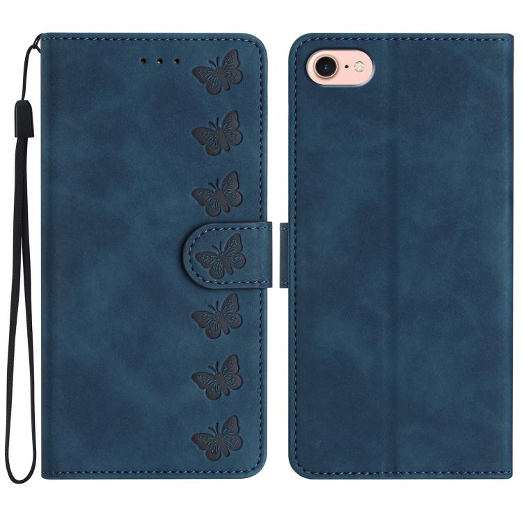 Ốp lưng điện thoại da dập nổi bảy con bướm, dành cho iPhone 16e / 17e, dành cho iPhone 17 Pro Max, dành cho iPhone 17 Pro, dành cho iPhone 17, dành cho iPhone Air, dành cho iPhone 16 Pro Max, dành cho iPhone 16 Pro, dành cho iPhone 16 Plus
