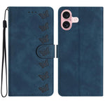 Ốp lưng điện thoại da dập nổi bảy con bướm, dành cho iPhone 16e / 17e, dành cho iPhone 17 Pro Max, dành cho iPhone 17 Pro, dành cho iPhone 17, dành cho iPhone Air, dành cho iPhone 16 Pro Max, dành cho iPhone 16 Pro, dành cho iPhone 16 Plus
