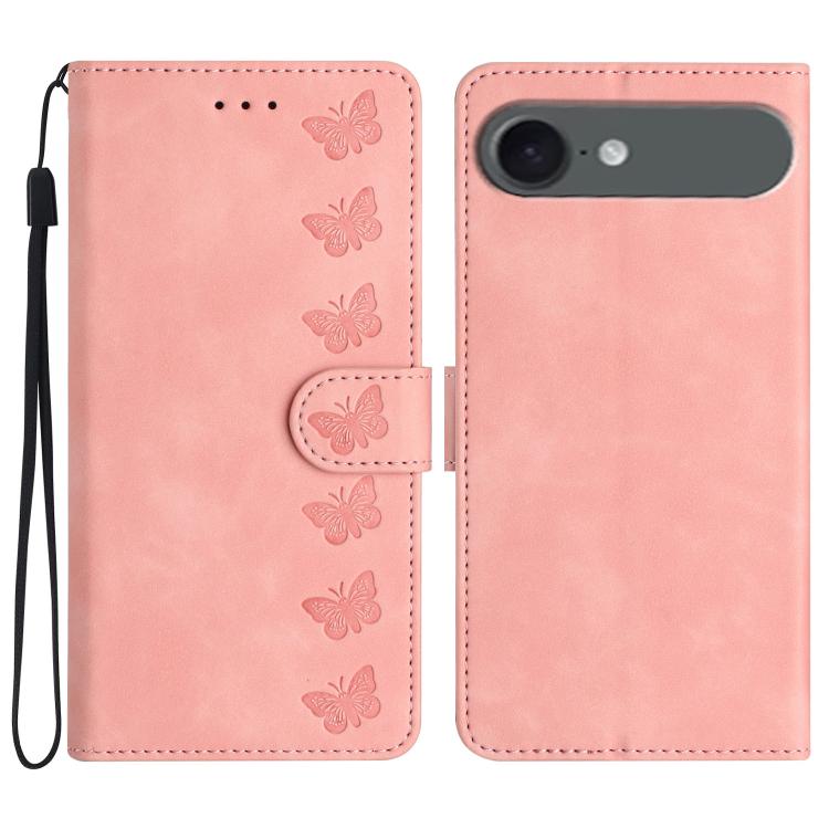Ốp lưng điện thoại da dập nổi bảy con bướm, dành cho iPhone 16e / 17e, dành cho iPhone 17 Pro Max, dành cho iPhone 17 Pro, dành cho iPhone 17, dành cho iPhone Air, dành cho iPhone 16 Pro Max, dành cho iPhone 16 Pro, dành cho iPhone 16 Plus