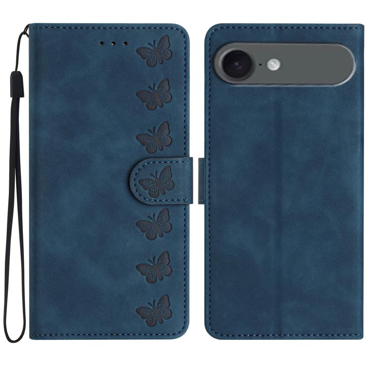 Ốp lưng điện thoại da dập nổi bảy con bướm, dành cho iPhone 16e / 17e, dành cho iPhone 17 Pro Max, dành cho iPhone 17 Pro, dành cho iPhone 17, dành cho iPhone Air, dành cho iPhone 16 Pro Max, dành cho iPhone 16 Pro, dành cho iPhone 16 Plus