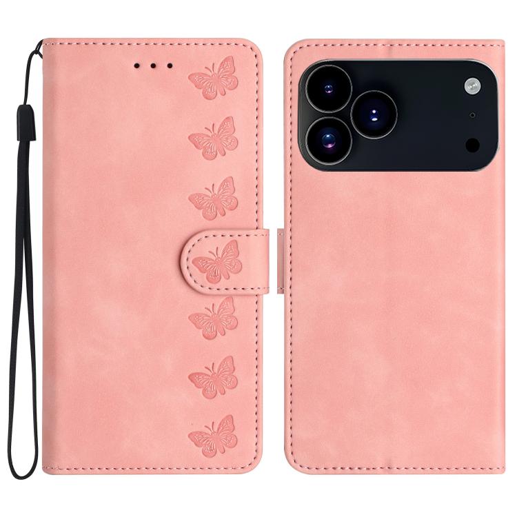 Ốp lưng điện thoại da dập nổi bảy con bướm, dành cho iPhone 16e / 17e, dành cho iPhone 17 Pro Max, dành cho iPhone 17 Pro, dành cho iPhone 17, dành cho iPhone Air, dành cho iPhone 16 Pro Max, dành cho iPhone 16 Pro, dành cho iPhone 16 Plus