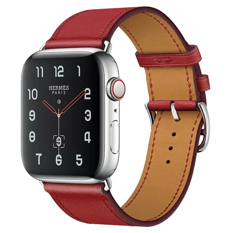 Dây đồng hồ thay thế bằng da, dành cho Apple Watch Series 7 41mm / 6 & SE & 5 & 4 40mm / 3 & 2 & 1 38mm, dành cho Apple Watch Series 7 45mm / 6 & SE & 5 & 4 44mm / 3 & 2 & 1 42mm