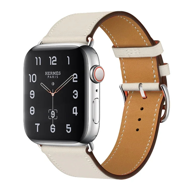 Dây đồng hồ thay thế bằng da, dành cho Apple Watch Series 7 41mm / 6 & SE & 5 & 4 40mm / 3 & 2 & 1 38mm, dành cho Apple Watch Series 7 45mm / 6 & SE & 5 & 4 44mm / 3 & 2 & 1 42mm