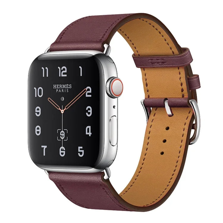 Dây đồng hồ thay thế bằng da, dành cho Apple Watch Series 7 41mm / 6 & SE & 5 & 4 40mm / 3 & 2 & 1 38mm, dành cho Apple Watch Series 7 45mm / 6 & SE & 5 & 4 44mm / 3 & 2 & 1 42mm