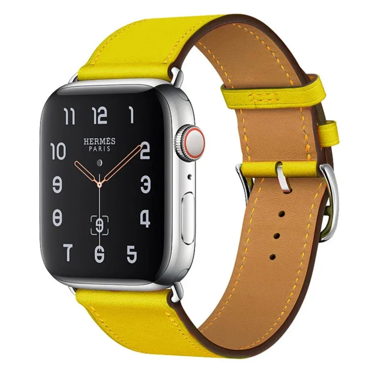 Dây đồng hồ thay thế bằng da, dành cho Apple Watch Series 7 41mm / 6 & SE & 5 & 4 40mm / 3 & 2 & 1 38mm, dành cho Apple Watch Series 7 45mm / 6 & SE & 5 & 4 44mm / 3 & 2 & 1 42mm