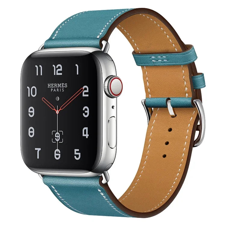 Dây đồng hồ thay thế bằng da, dành cho Apple Watch Series 7 41mm / 6 & SE & 5 & 4 40mm / 3 & 2 & 1 38mm, dành cho Apple Watch Series 7 45mm / 6 & SE & 5 & 4 44mm / 3 & 2 & 1 42mm
