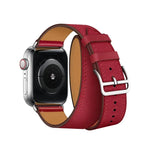 Dây đồng hồ thay thế da vòng đôi, dành cho Apple Watch Series 7 41mm / 6 & SE & 5 & 4 40mm / 3 & 2 & 1 38mm, dành cho Apple Watch Series 7 45mm / 6 & SE & 5 & 4 44mm / 3 & 2 & 1 42mm