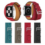 Dây đồng hồ thay thế da vòng đôi, dành cho Apple Watch Series 7 41mm / 6 & SE & 5 & 4 40mm / 3 & 2 & 1 38mm, dành cho Apple Watch Series 7 45mm / 6 & SE & 5 & 4 44mm / 3 & 2 & 1 42mm