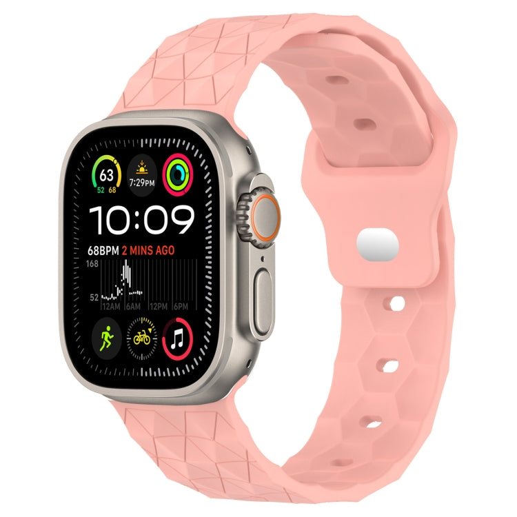 Dây đồng hồ silicone họa tiết bóng đá, dành cho Apple Watch Ultra 2 49mm, dành cho Apple Watch 9 45mm, dành cho Apple Watch 9 41mm, dành cho Apple Watch Ultra 49mm