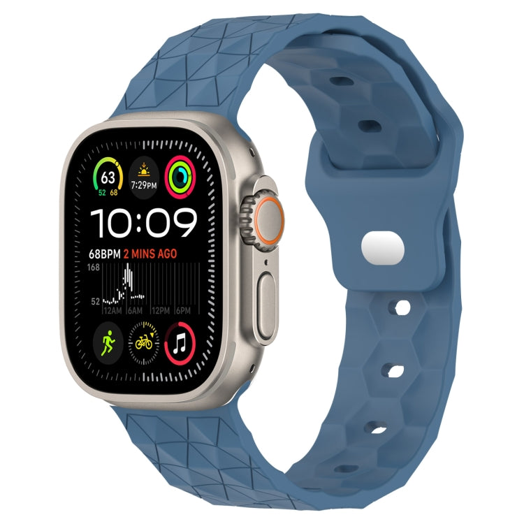 Dây đồng hồ silicone họa tiết bóng đá, dành cho Apple Watch Ultra 2 49mm, dành cho Apple Watch 9 45mm, dành cho Apple Watch 9 41mm, dành cho Apple Watch Ultra 49mm