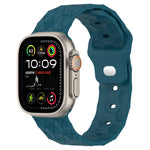 Dây đồng hồ silicone họa tiết bóng đá, dành cho Apple Watch Ultra 2 49mm, dành cho Apple Watch 9 45mm, dành cho Apple Watch 9 41mm, dành cho Apple Watch Ultra 49mm