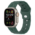 Dây đồng hồ silicone họa tiết bóng đá, dành cho Apple Watch Ultra 2 49mm, dành cho Apple Watch 9 45mm, dành cho Apple Watch 9 41mm, dành cho Apple Watch Ultra 49mm