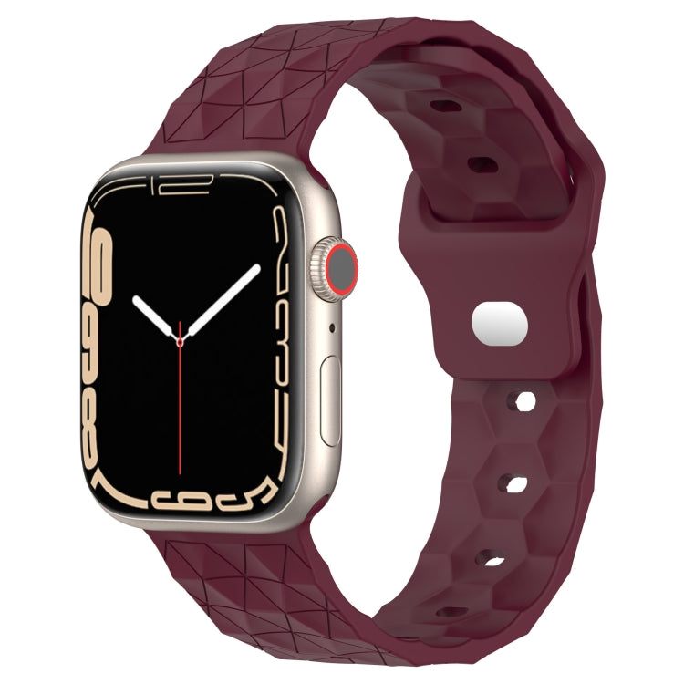 Dây đồng hồ silicone họa tiết bóng đá, dành cho Apple Watch 7 41mm, dành cho Apple Watch 7 45mm, dành cho Apple Watch SE 40mm, dành cho Apple Watch SE 44mm
