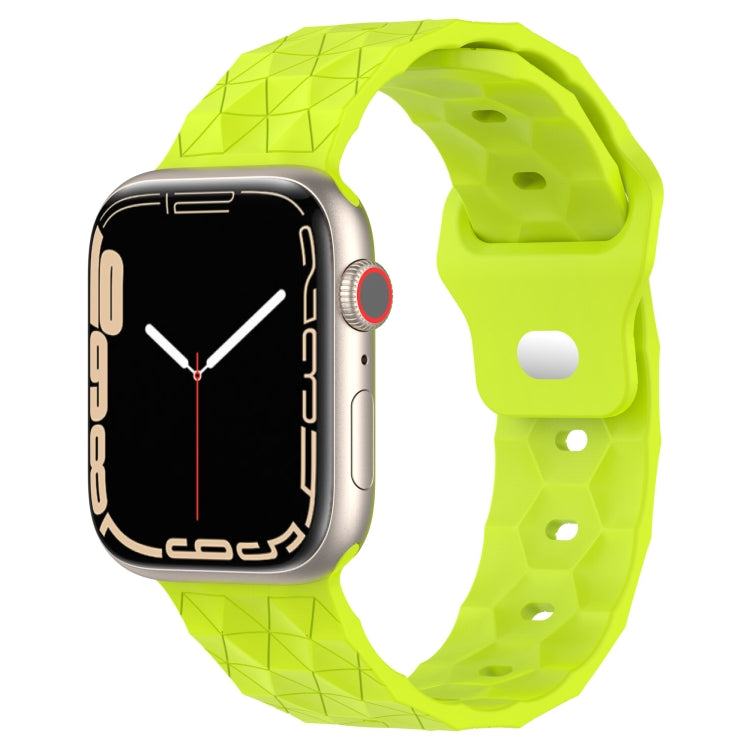 Dây đồng hồ silicone họa tiết bóng đá, dành cho Apple Watch 7 41mm, dành cho Apple Watch 7 45mm, dành cho Apple Watch SE 40mm, dành cho Apple Watch SE 44mm