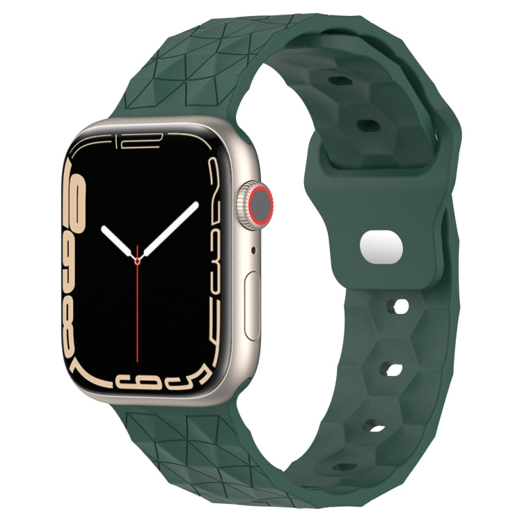 Dây đồng hồ silicone họa tiết bóng đá, dành cho Apple Watch 6 40mm, dành cho Apple Watch 6 44mm, dành cho Apple Watch 5 44mm, dành cho Apple Watch 5 40mm