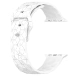 Dây đồng hồ silicone họa tiết bóng đá, dành cho Apple Watch 4 44mm, dành cho Apple Watch 4 40mm, dành cho Apple Watch 3 38mm, dành cho Apple Watch 3 42mm