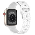 Dây đồng hồ silicone họa tiết bóng đá, dành cho Apple Watch 4 44mm, dành cho Apple Watch 4 40mm, dành cho Apple Watch 3 38mm, dành cho Apple Watch 3 42mm