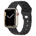 Dây đồng hồ silicone họa tiết bóng đá, dành cho Apple Watch 4 44mm, dành cho Apple Watch 4 40mm, dành cho Apple Watch 3 38mm, dành cho Apple Watch 3 42mm