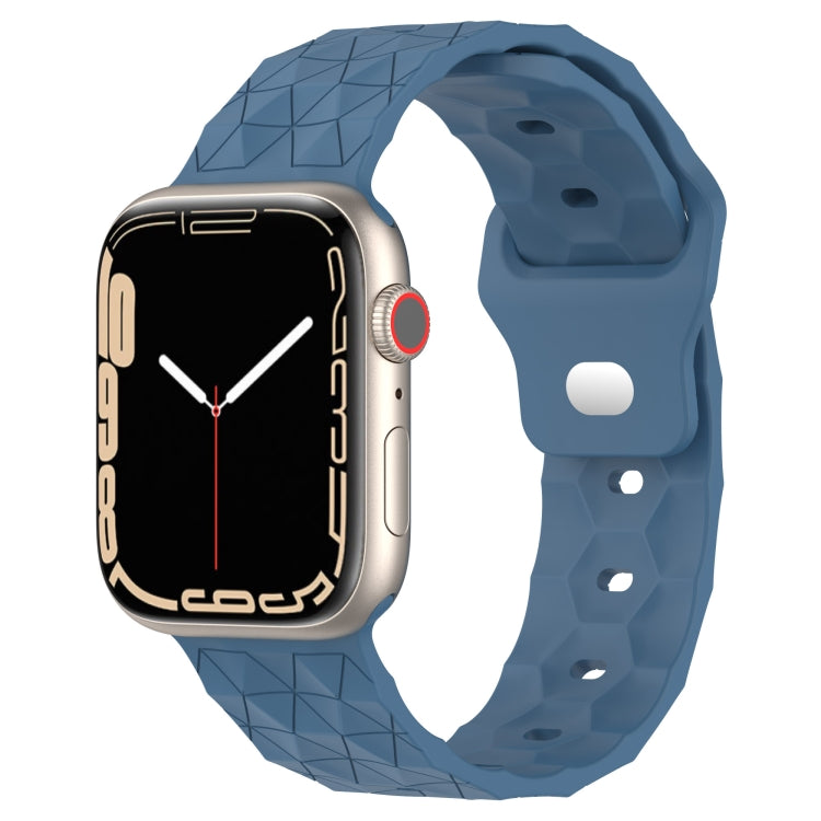 Dây đồng hồ silicone họa tiết bóng đá, dành cho Apple Watch 4 44mm, dành cho Apple Watch 4 40mm, dành cho Apple Watch 3 38mm, dành cho Apple Watch 3 42mm