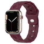 Dây đồng hồ silicone họa tiết bóng đá, dành cho Apple Watch 4 44mm, dành cho Apple Watch 4 40mm, dành cho Apple Watch 3 38mm, dành cho Apple Watch 3 42mm