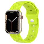 Dây đồng hồ silicone họa tiết bóng đá, dành cho Apple Watch 4 44mm, dành cho Apple Watch 4 40mm, dành cho Apple Watch 3 38mm, dành cho Apple Watch 3 42mm