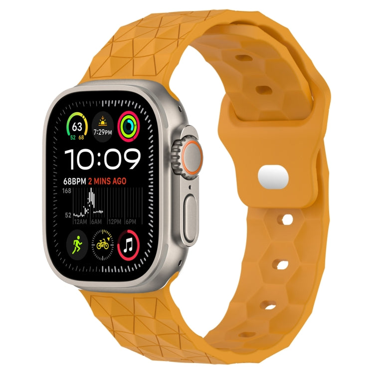 Dây đồng hồ silicone họa tiết bóng đá, dành cho Apple Watch Ultra 2 49mm, dành cho Apple Watch 9 45mm, dành cho Apple Watch 9 41mm, dành cho Apple Watch Ultra 49mm